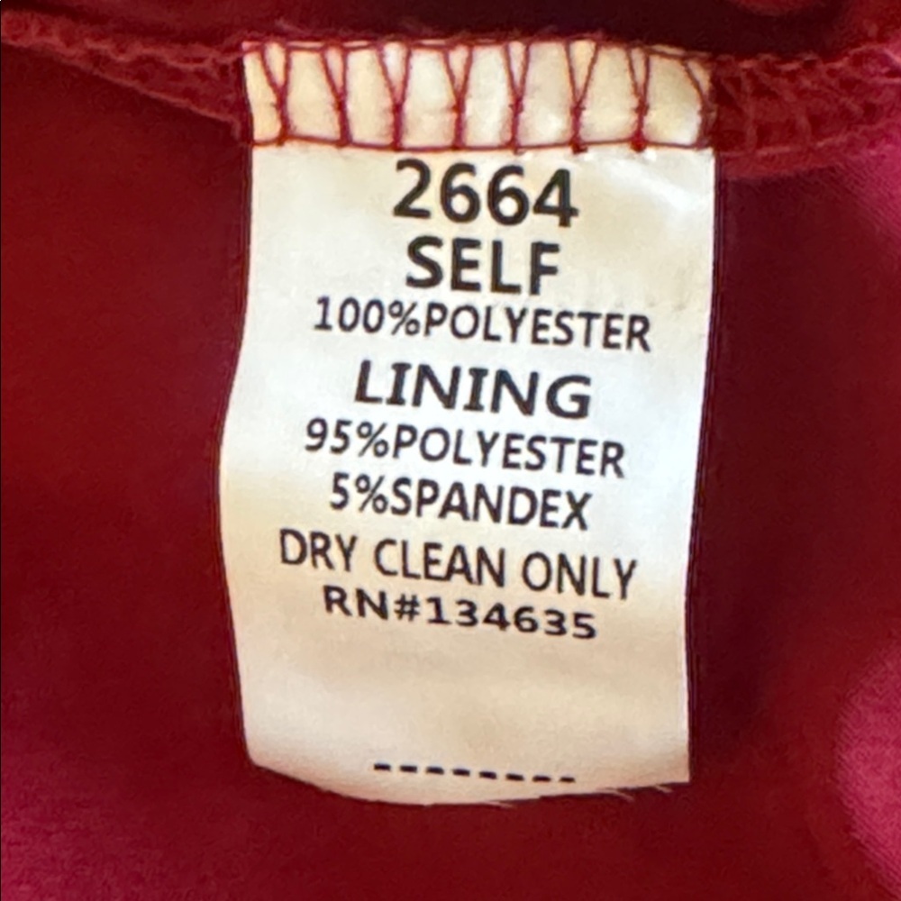 Minuet Red V-Neck dress - - Picture 14 of 16